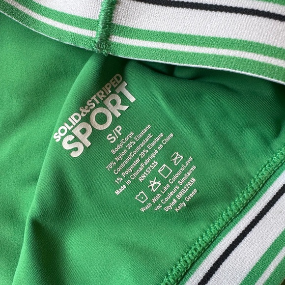 SOLID & STRIPED Green Sports Bra - Picture 3 of 3